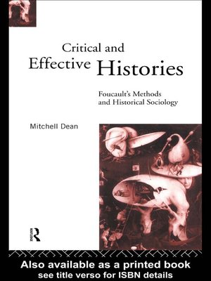 cover image of Critical And Effective Histories